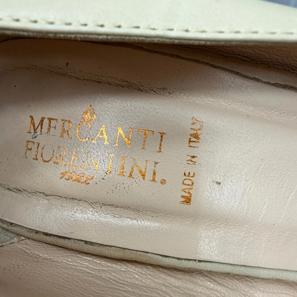 Mercanti Florentini Biege Leather Heels Size 5.5